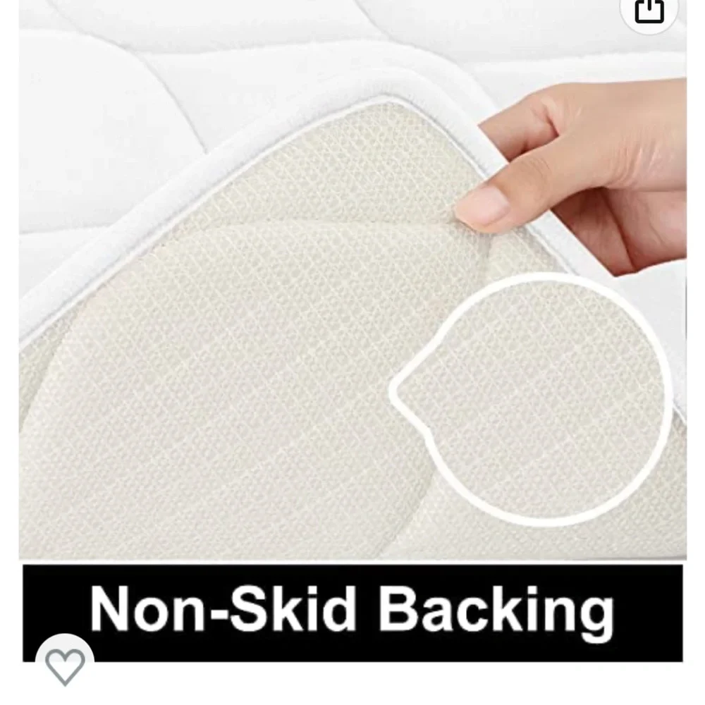 NWOT- Never used Colorxy Memory Foam Bathroom Rugs, White (rug was too small)